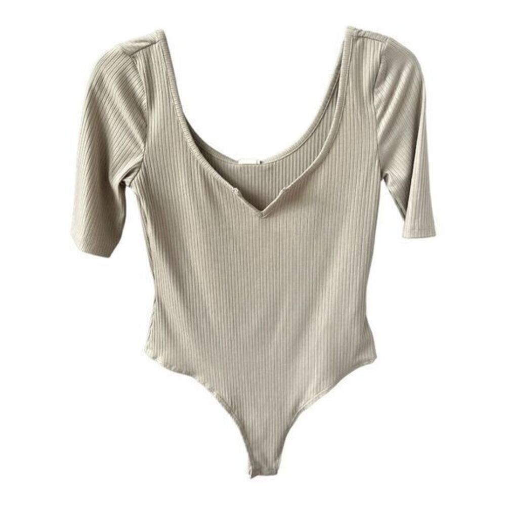 H&M Ribbed Thong Bodysuit